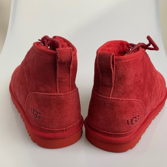 NEW UGG Neumel Men\'s Suede Low Chukka Boots 13 RED SAMBA SHEARLING main image 8